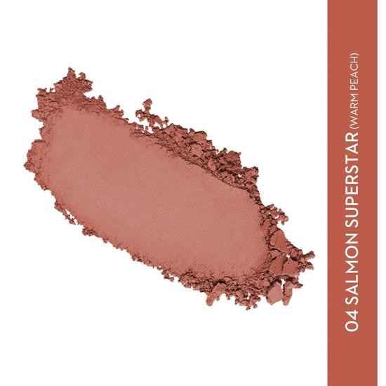 SUGAR Cosmetics Contour De Force Mini Blush for Face | Smooth Texture | Matte & Blendable | Paraben & Cruelty Free | 4gm | Salmon Superstar