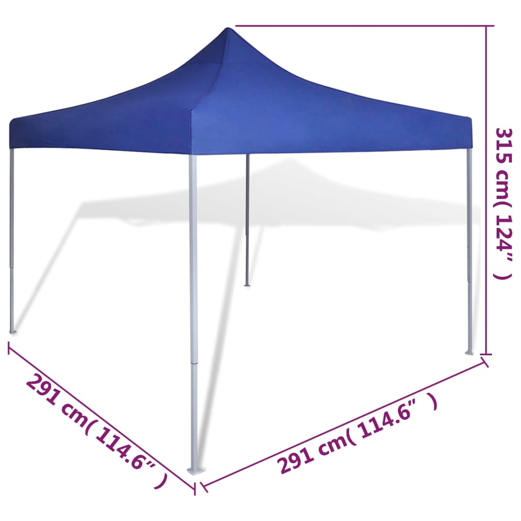 Folding Tent 3 X 3 M Blue