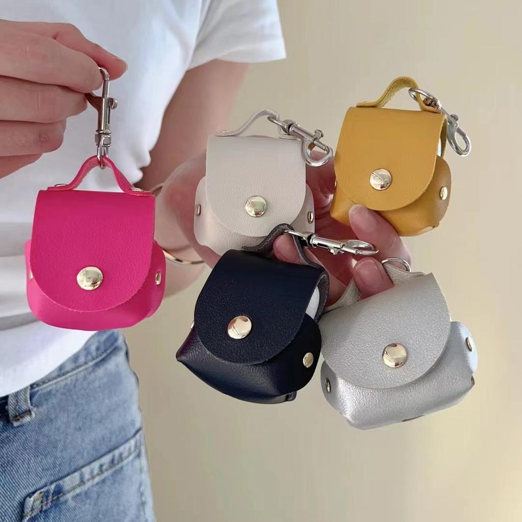 New Arrival Leather Material Anti-fall Electroplating Earphones Covers for Airpods 1 2 3 Pro Free Shipping