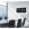 3Pcs Jesus Cross Canvas Wall Art Black and White Scripture Poster Christian pirational Painting Picture Catholic Religious Bible Wall Decor for