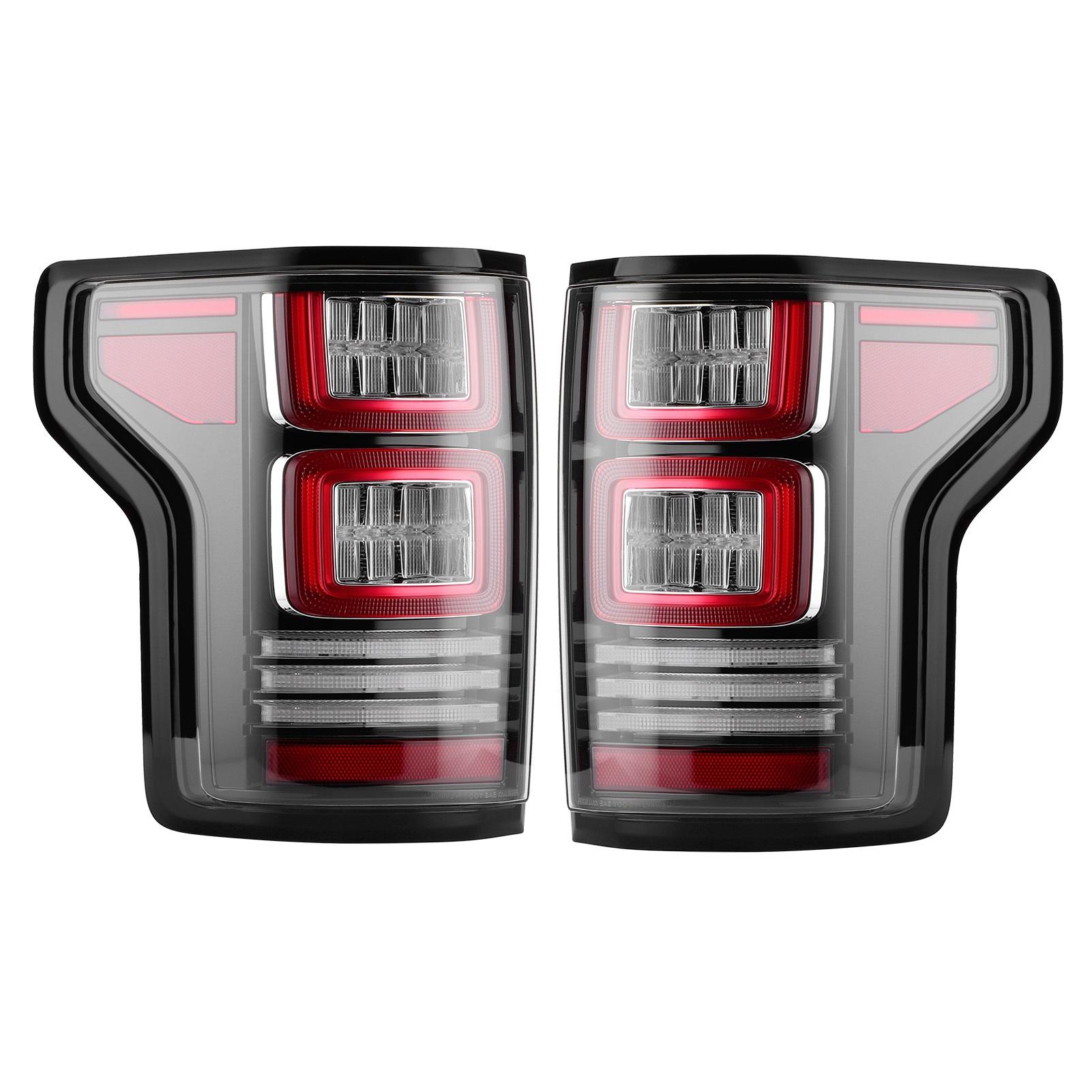 

VLAND 1 Pair Full LED Dynamic Tail Lights Clear Lens IP67 Proof LED Tail Lamp