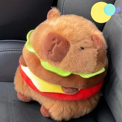 Hamburger Capybara Plush Toy: The Best Gift for Children - Capybara Plush Toy, Hamburger Plush Toy, Toy & Game, Furry Friends