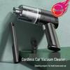 Rechargeable Dual-Purpose Vacuum & Blower: Handheld Cleaner for Home, Car, Desktop, Wardrobe & Hair Drying Tasks.
