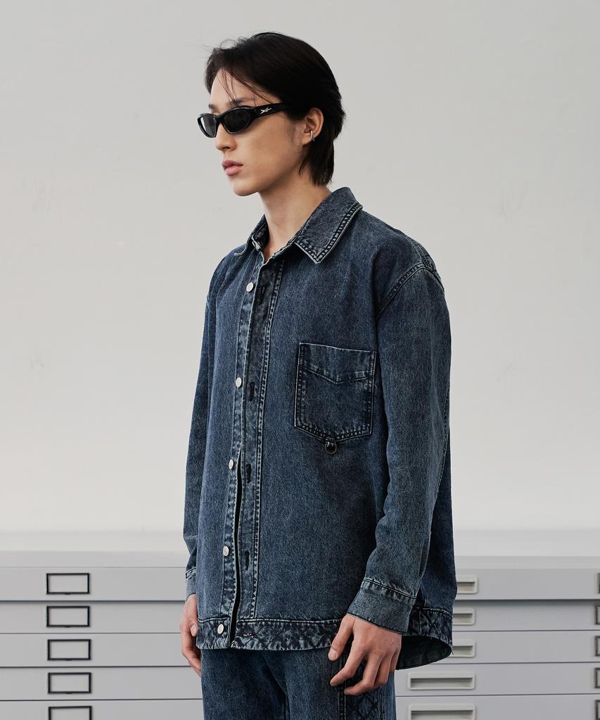 DEMADEN Napalaka Denim Shirt Deep Green