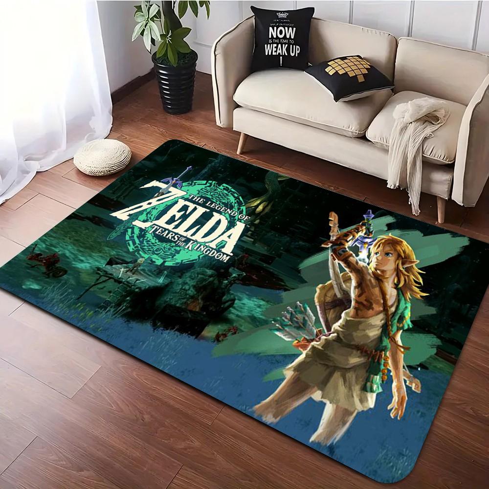 

Playful Adventure Game Carpet Z-Zelda Rug Living Room Sofa Decor Rugs Man Cave Bedroom Rug Game Room Chair Floor Mat Hallway 40x60CM
