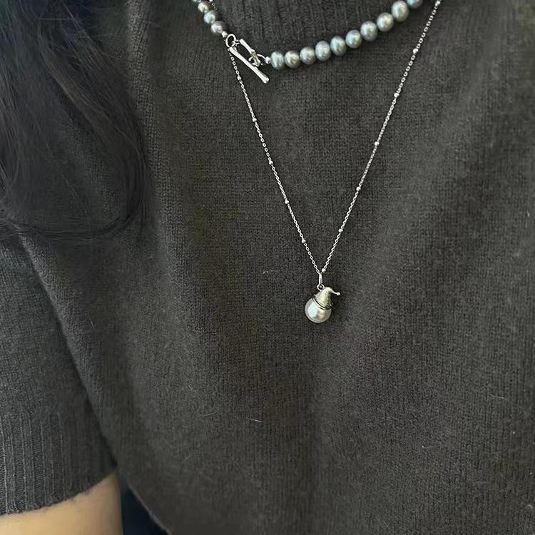 Imitation Pearl Necklace, Women's Autumn and Winter Light Luxury, Niche High-end Sweater Chain, New Popular Item, Girlfriend Gift