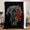 Reaper's Rebellion: Sons Anarchy Blanket Suitable for All Seasons Soft and Comfortable Office Rest Blanket Sheet Digital Printing