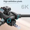 Fjernkontroll drone med kamera 6K dobbel kamera sammenleggbar drone hindring unngå børsteløs motor