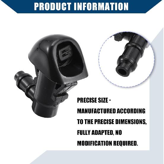 Windshield Washer Nozzles for Honda Pilot 2009-2015 / Windshield Wiper Spray Jet/Durable / 2Pcs Black