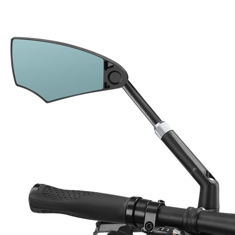 1 Pezzo Specchietto Retrovisore per Bicicletta Specchietto Retrovisore Grandangolare a 360 Gradi per Ciclismo su Strada e Mountain Bike Altezza Regolabile