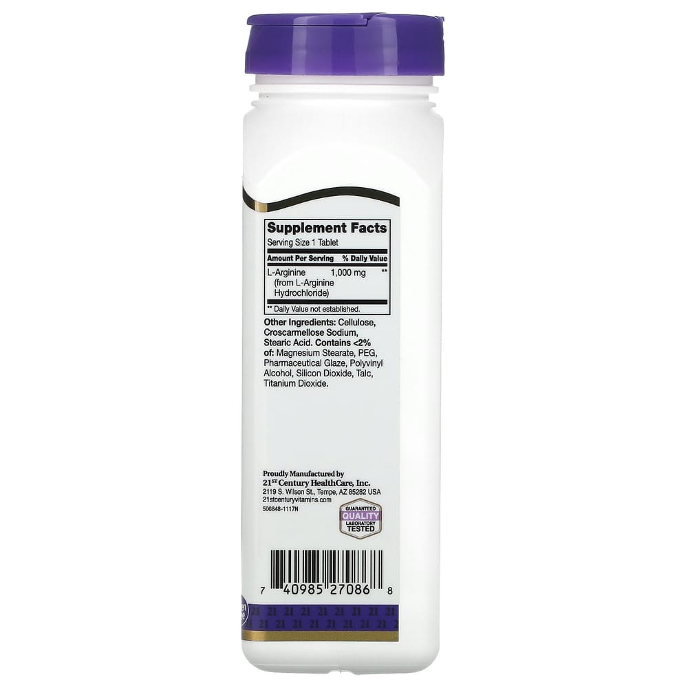 21st Century Sentry L-Arginine 1000mg, 100 Tablets