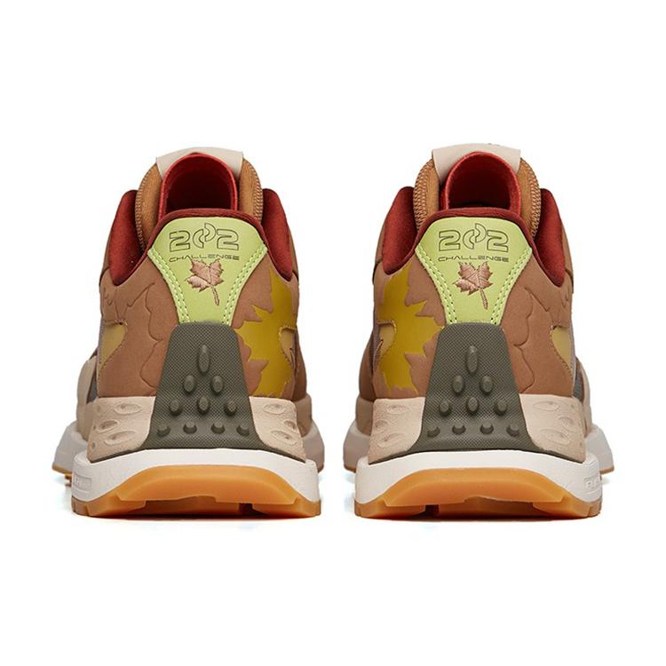 New Anta Cushioned Anti-Slip And Wear-Resistant Lightweight Low-Top Running Shoes Women's Brown Green Gray 122235560A-2
