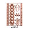 Lace Tattoo Sticker Vermilion Geometric Pattern Party Waterproof Henna Tattoo