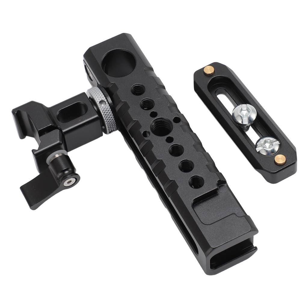 Camera Cage Top Handle Grip Universal Camera Rig Top Grip with Removable Slider 1 4 3 8 Inch Screw Hole Cold Shoe Mount