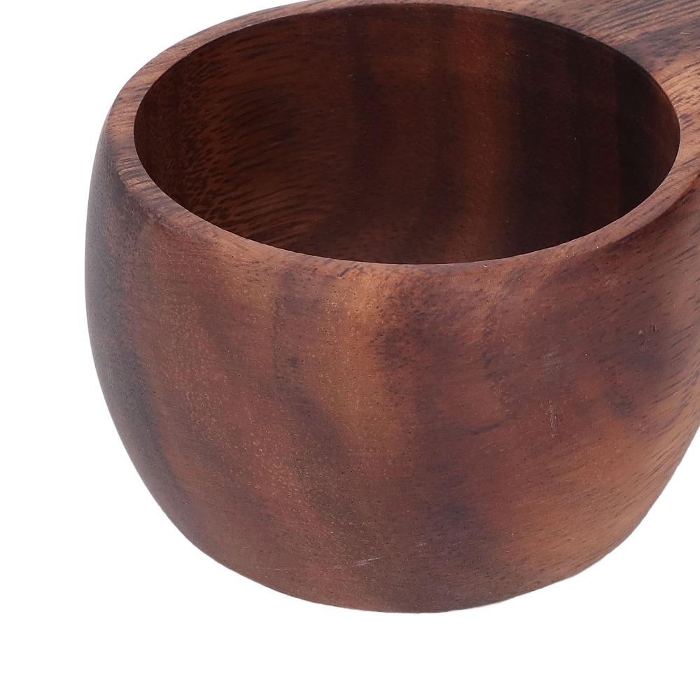 Hand Made Wood Camp Mug Wood Grain Wood Drinking Cup Camping Use Wooden Camping Cup Hot Drinking