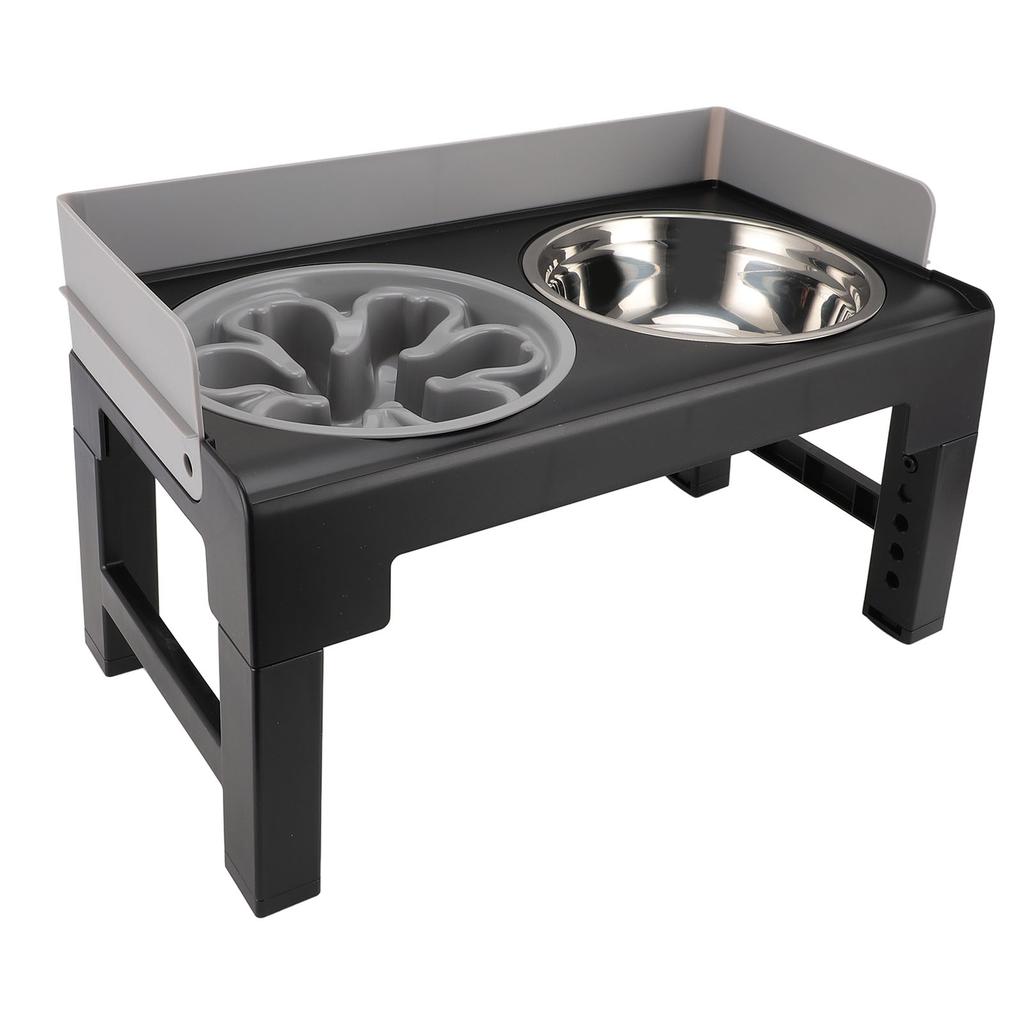 Boluri pentru câini înălțate, rezistente la mizerie, reglabile, suport înălțat pentru boluri pentru câini, protecție pentru gât, hrănitor pentru câini antiderapant