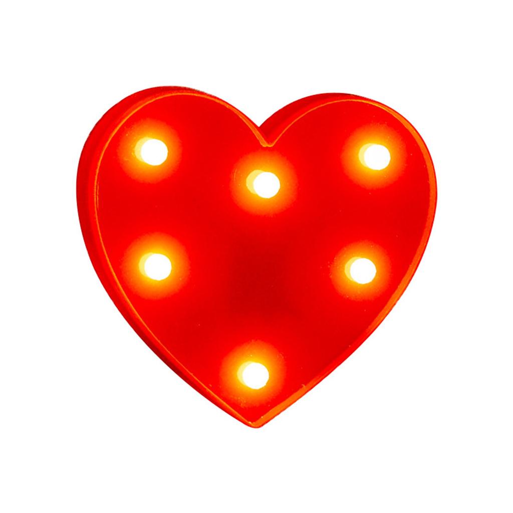 LED Heart Shape Decorative Light, Night Light for Bedroom and Valentine's Day Decoration