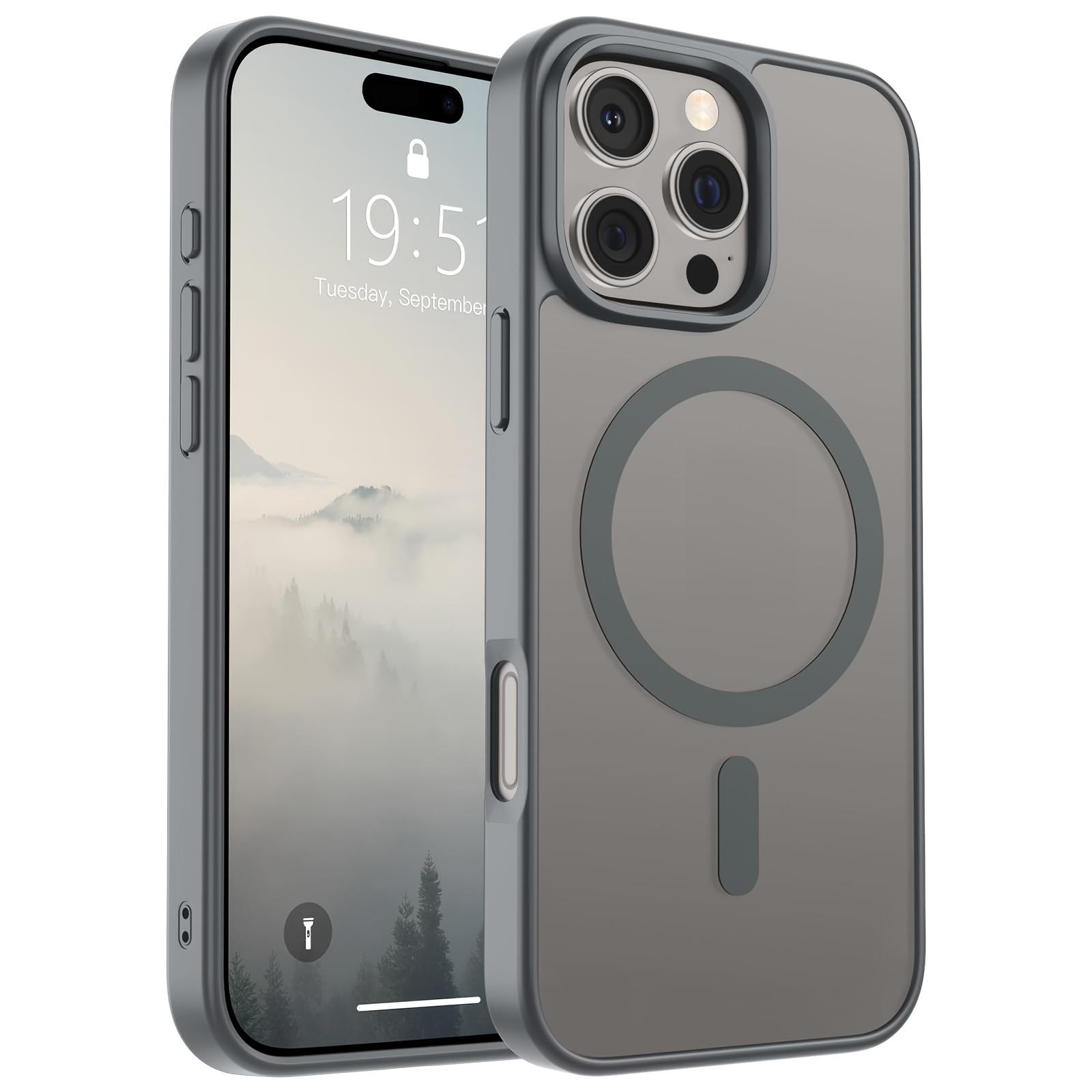 

Матовый Чехол для Телефона Для iPhone 17 Air 16 15 14 Plus 13 12 11 Pro max 17Promax Для Magsafe Матовый Прозрачный Магнитный Чехол iPhone 12 Pro