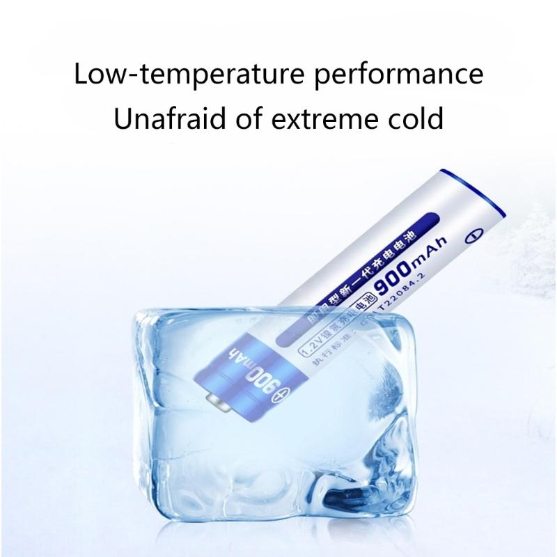 Pack of 4 LR03 High Capacity Rechargeable Batteries with Storage Case Replacement for Electronics Devices Accessories