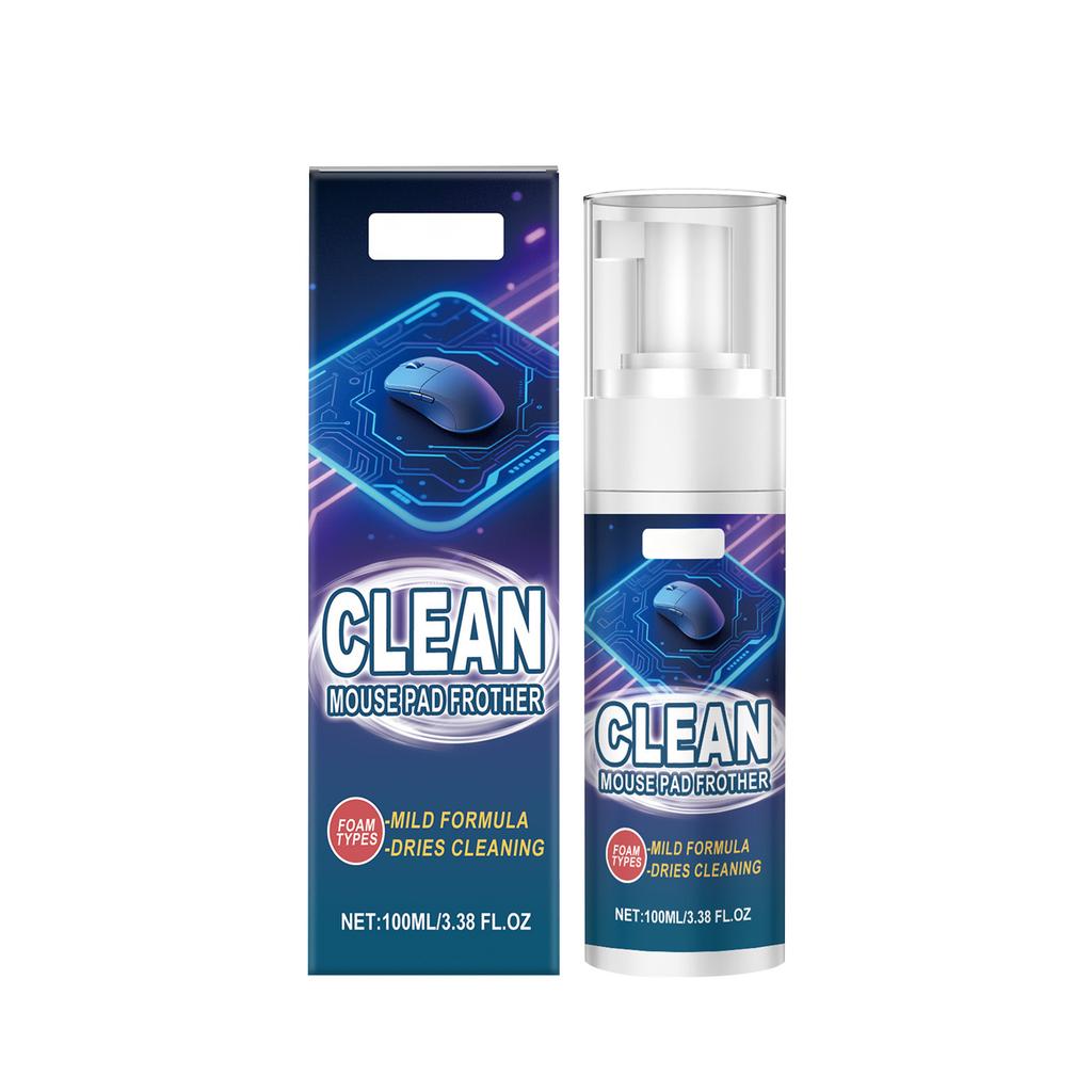 Mauspad Reinigungs Schaum Milde Formel Schnell Trocknend Geeignet für Verschiedene Mauspad Materialien Sanfte Reinigung 100ml Flasche