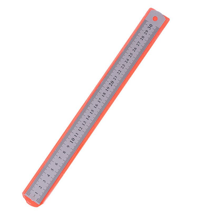 Stainless Steel Straight Ruler,20cm,30cm,40cm,50cm,High Precision Metric And Imperial Scales,Office Learning Stationery Supplies