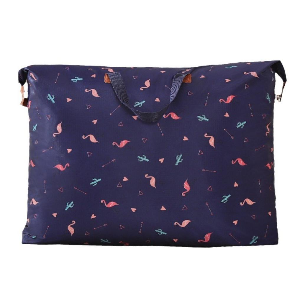 Oxford Cloth Storage Bag, Large Capacity, Reinforced Handles, Zippered, for Quilts, Clothes & Moving 52*45cm, as pictured
