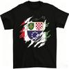 Hot Trending Torn Bosnia and Herzegovina Flag Day Football TShirt Design Preview Only Tshirt 2026 Unisexs Womens Cotton Tshirt