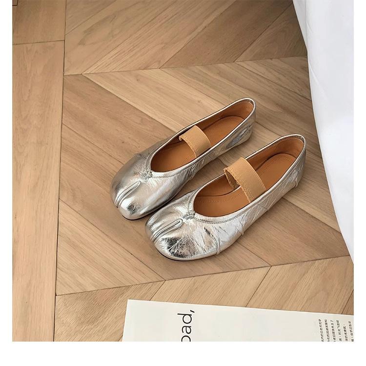 Grape mother pig's trotters shoes spring toe single shoes 2025 spring women's shoes 2025 spring and summer half slippers outer wear