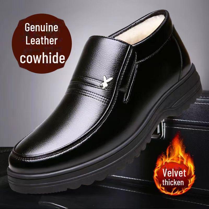 

Чоловічі зимові бавовняні повсякденні черевики з м якої шкіри з високим верхом і товстою вельветовою підкладкою 39