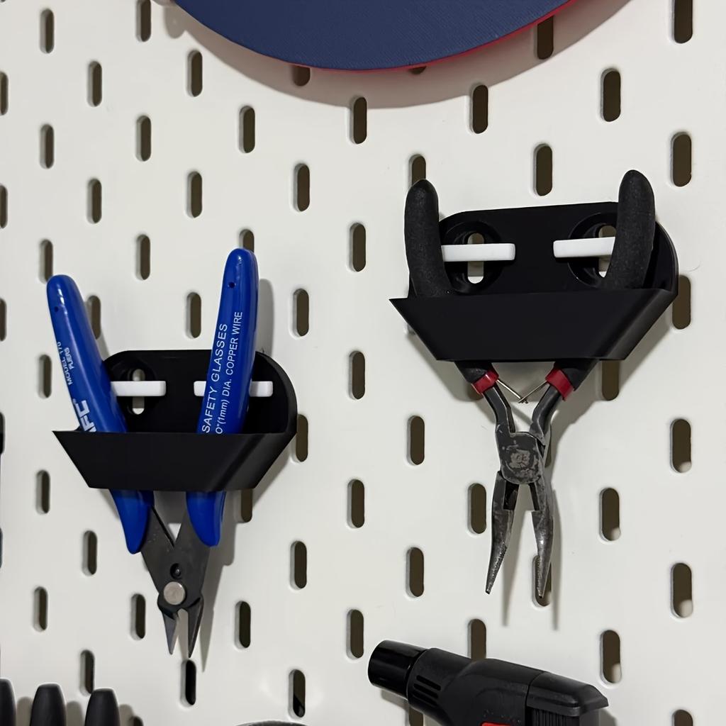 Simple 2/3-grid pegboard hanging parts, easy to install. Ideal for garage wall storage, keeping items tidy and maximizing space.