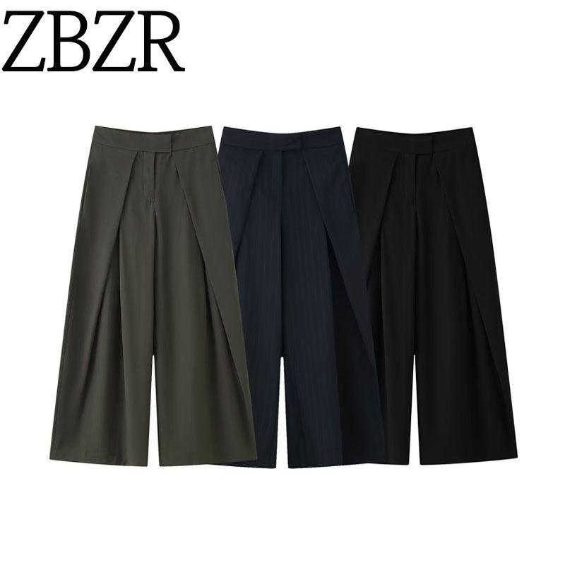 Za Autumn New Women clothes 2025 Western Style Fashion Loose Casual Pleated Pleated Trousers 8219100