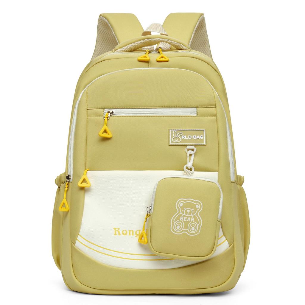2026 New Large Capacity Lightweight Dual-Shoulder Backpack for Junior High School Girls Campus High Aesthetic Value School Bag