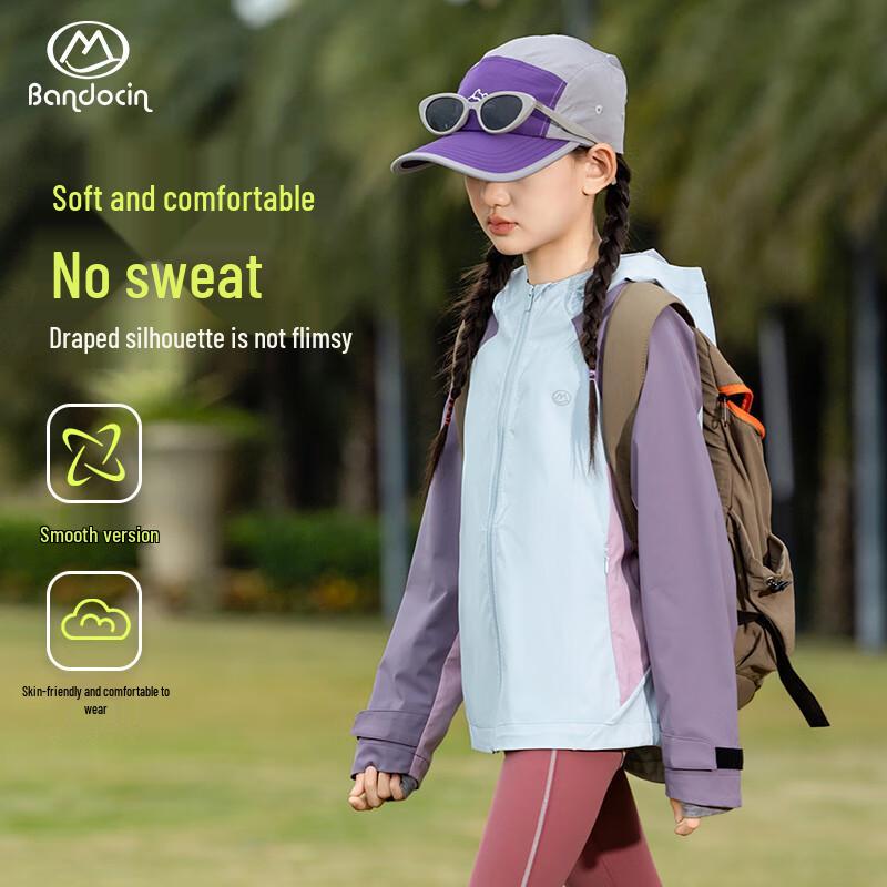 Ban Du Xian Girls' Waterproof Softshell Autumn Outdoor Jacket