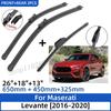 For Maserati Levante 2016-2020 26"+18"+13" Front Rear Wiper Blades Windshield Windscreen Window Cutter Accessories 2019 2020