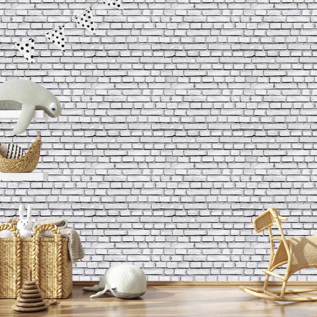 Light Brick Wall Wallpaper for Living Room and Bedroom 50x1000