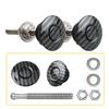 4x 3D Carbon Fiber Color Car Push Button Hood Quick Release Pins Bonnet Lock Clip Bumper Latch