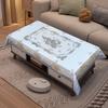 High-Grade Luxury PVC Tablecloth: Waterproof, Oil-Proof & Scald-Resistant, New Chinese Style for Round Tables