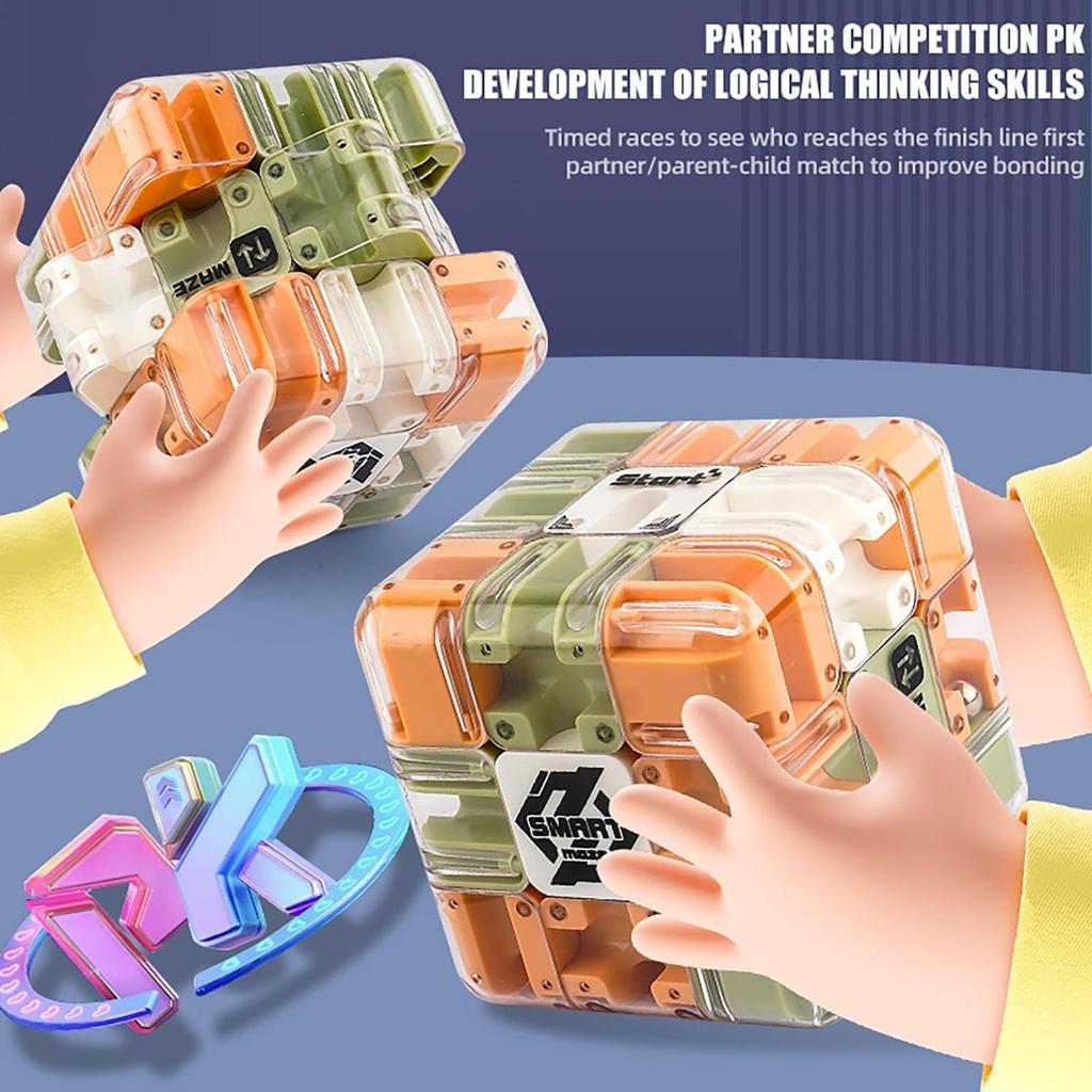 Maze Magic Cube Fidgeting Toys 3D Kids Labyrinth Creative Puzzle Intelligence Cube Logical Thinking Anti Stress Educational Toys