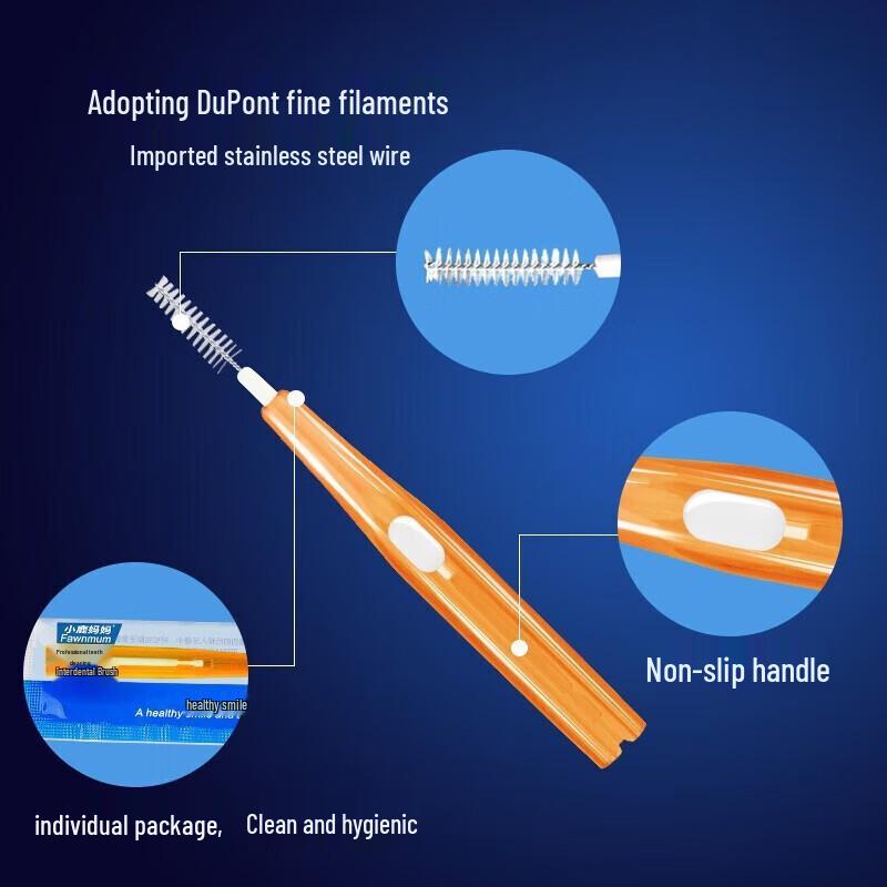 Little Deer Mom Orthodontic I-Type Interdental Brushes, Ultra-fine (10-pack)