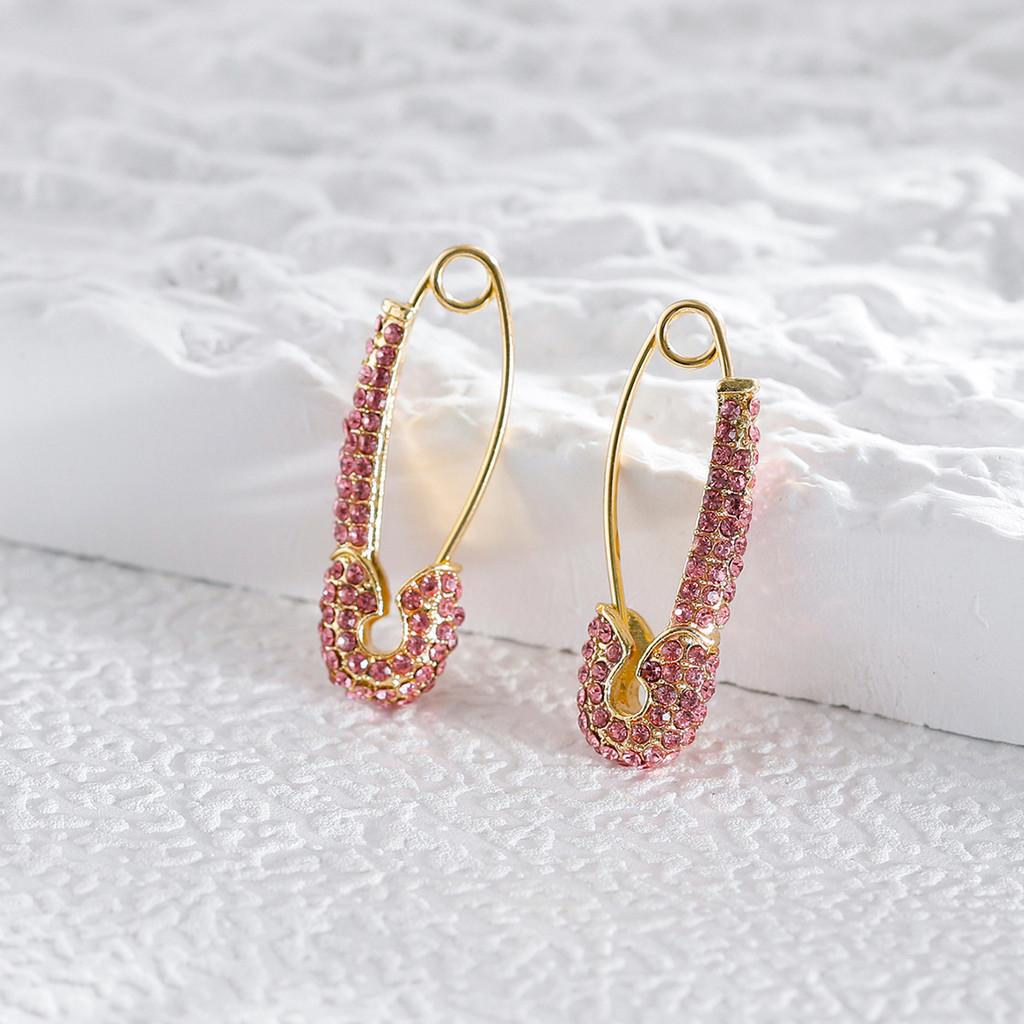 Colorful Geometric Elegant Rhinestone Earrings Perfect For Any Outfit