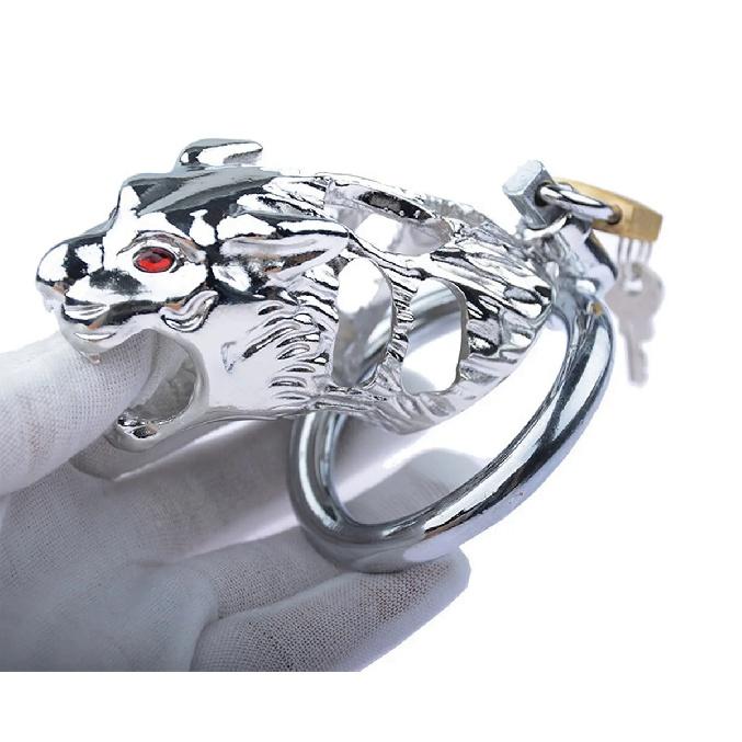 CBT Chastity Wolf Shape Chastity Device Tiger Cock Cage Penis Lock Cock Ring Chastity Belt  Lock Sex Toys Bdsm Toys Sex Toy Shop