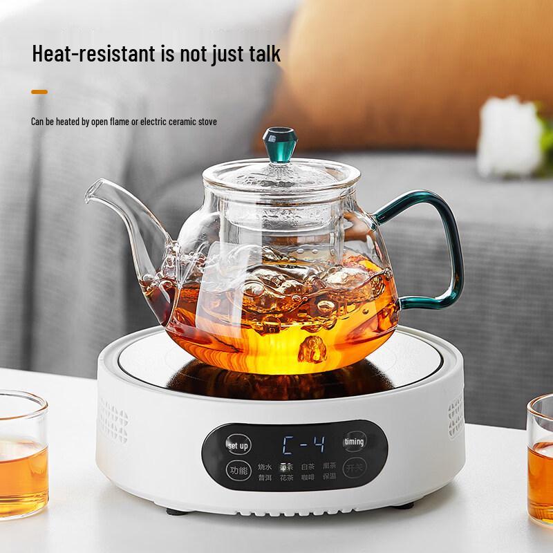 ZISIZ High-Temperature Resistant Glass Teapot
