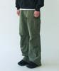 SLOWACID Dyed Cotton Wide Cargo Pants [Khaki]