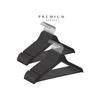 A Plus Boxed Wooden Look Hanger 12 Pieces Black Silver Clothes Hanger Trousers Shirt Hanger