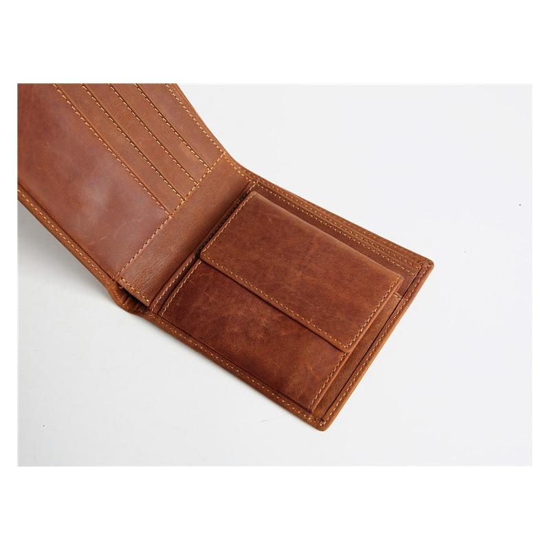 Кожаный мужской кошелек Crazy Horse — фото 7