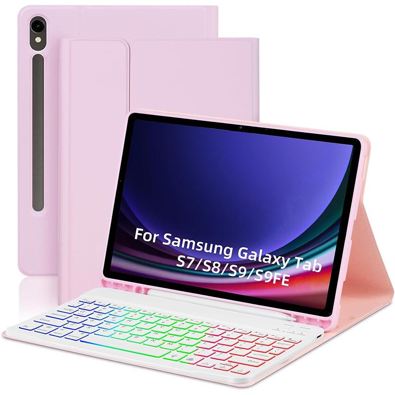 Samsung Tab S10 Lite RGB Backlit Bluetooth Keyboard Case with Detachable Keyboard for S11/S9 FE