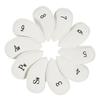 10Pcs Golf Head Cover Color Leather Iron Cover Golf Club Cover with Big Number