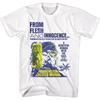 Hammer Horror Flesh and Innocence Frankenstein White Adult T Shirt Summer Men's and Women's Loose and Breathable T Shirt Top