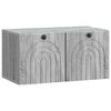 Wall Mounted TV Cabinet Grey Sonoma 59.5 X 31 X 30 Cm