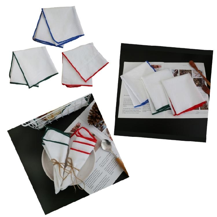 4 Pack Cotton Dinner Napkins Long Lasts Cotton Cloth with Generous Size
